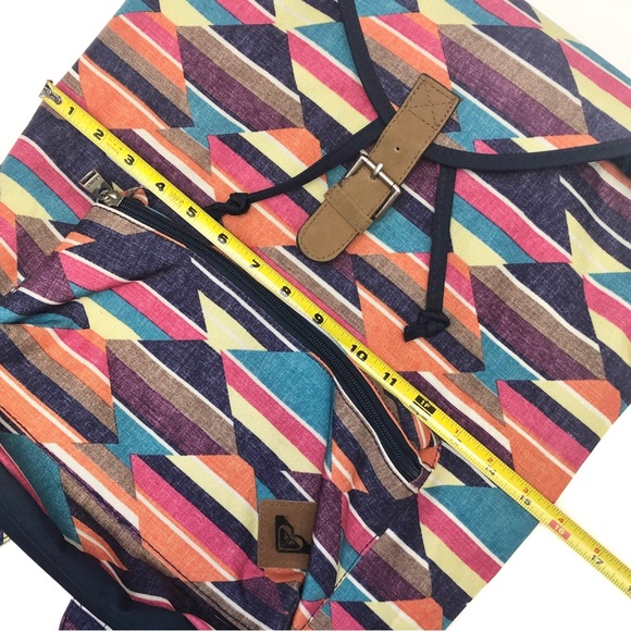 Roxy Multicolor Abstract Large Bookbag Backpack - Picture 8 of 14